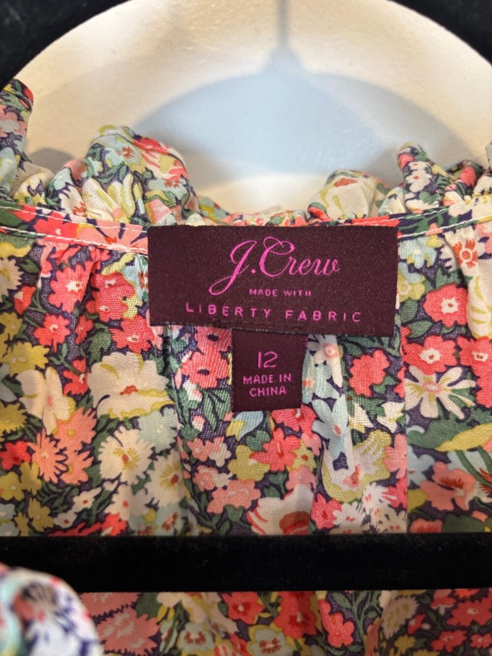 J. Crew Liberty Print Sleeveless Top (12) - Picture 3 of 8